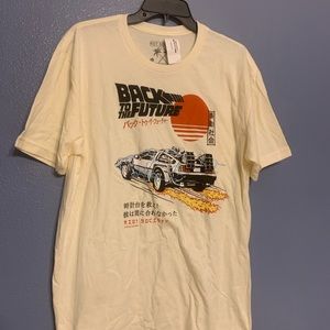 Riot Society Men's Back to the Future Delorean Kanji T-Shirt